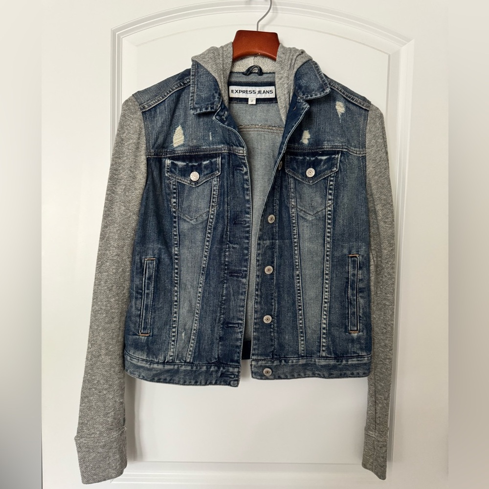 Express - Hooded Jean Jacket